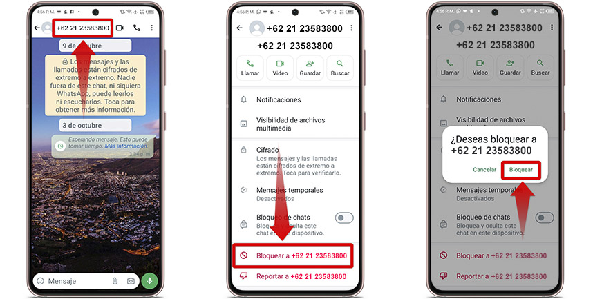 Cómo bloquear todas las llamadas y mensajes del prefijo +62 en WhatsApp 2 Así puedes bloquear llamadas con prefijos +62 en WhatsApp