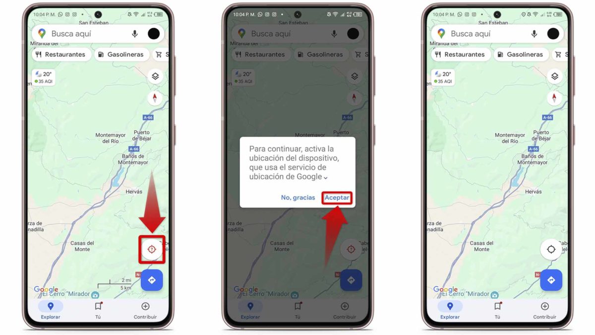 ¿Qué hacer cuando Google Maps no funciona? Estos son los problemas más frecuentes y sus soluciones 5 Google Maps no funciona: icono del GPS está en rojo