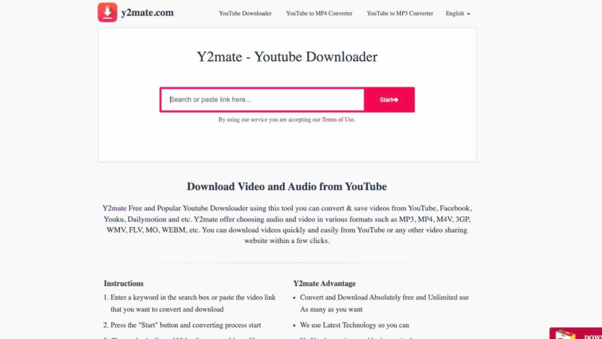 Cómo descargar cualquier vídeo de Internet 2 Y2Mate