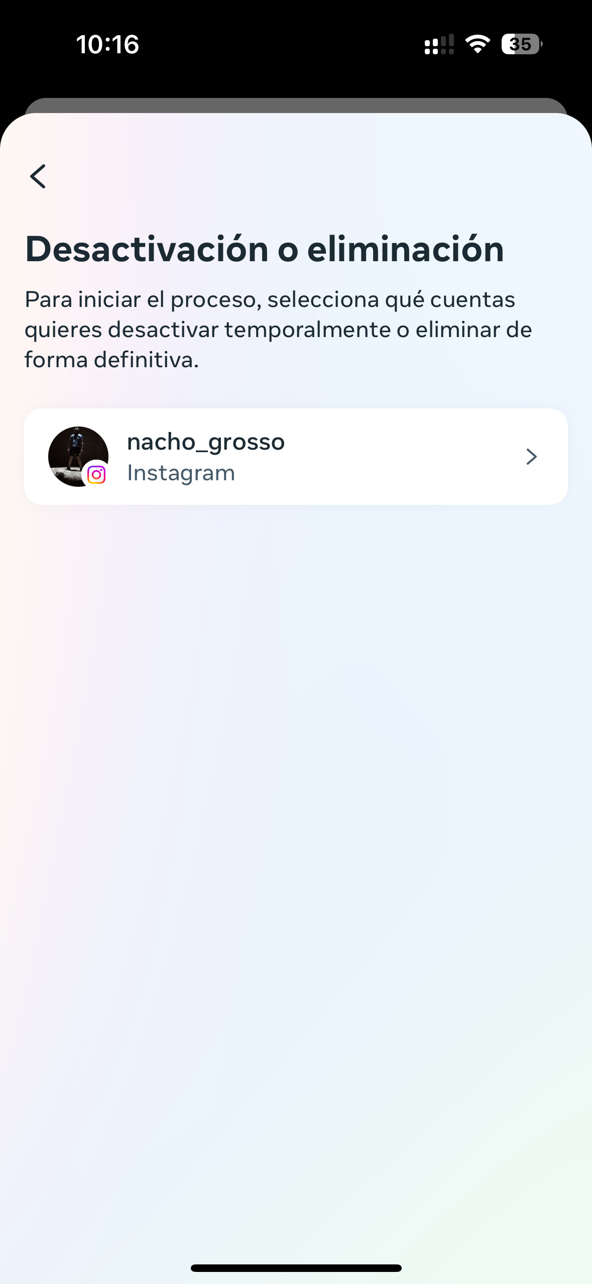 Cómo eliminar una cuenta de Instagram en 2024 paso a paso 7 Screenshot