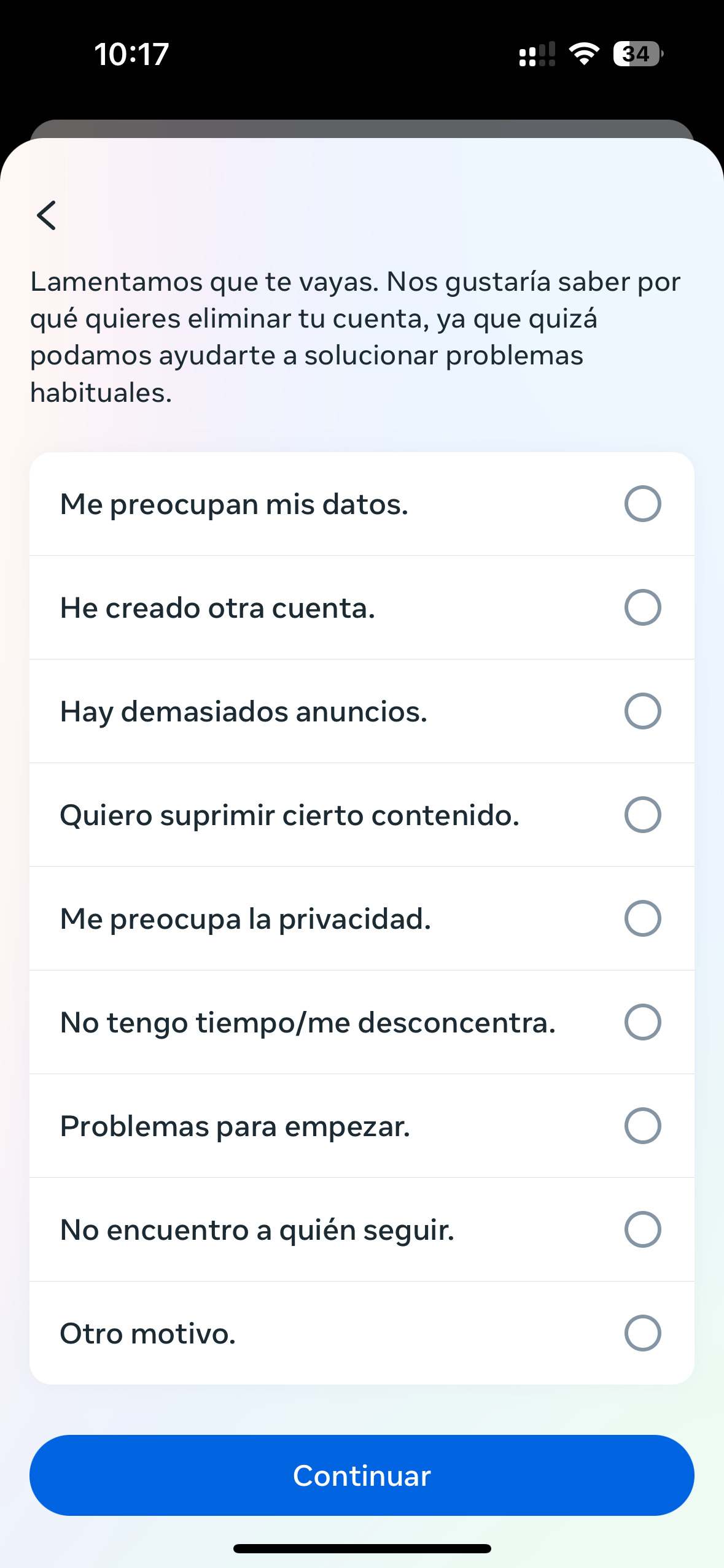 Cómo eliminar una cuenta de Instagram en 2024 paso a paso 9 Screenshot