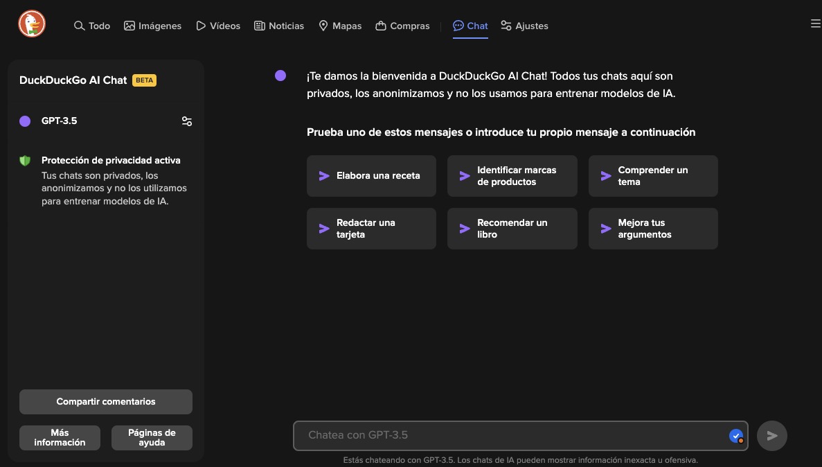 Así estoy usando ChatGPT de forma totalmente privada 4 Un vistazo rápido a DuckDuckGo