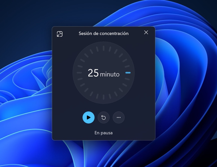 Las sesiones pomodoro de la app de Reloj son geniales para concentrarse