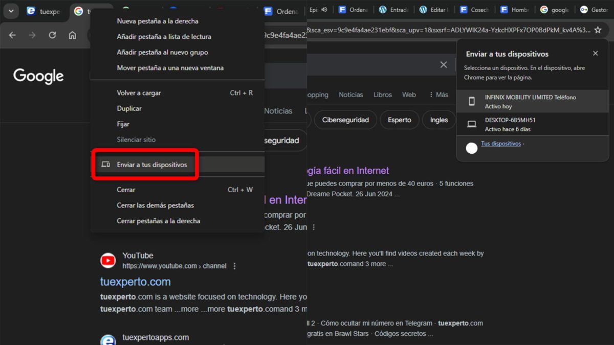9 funciones casi desconocidas que utilizo en Google Chrome 8 Funciones casi desconocidas que utilizo en Google Chrome: enviar pestañas a otros dispositivos