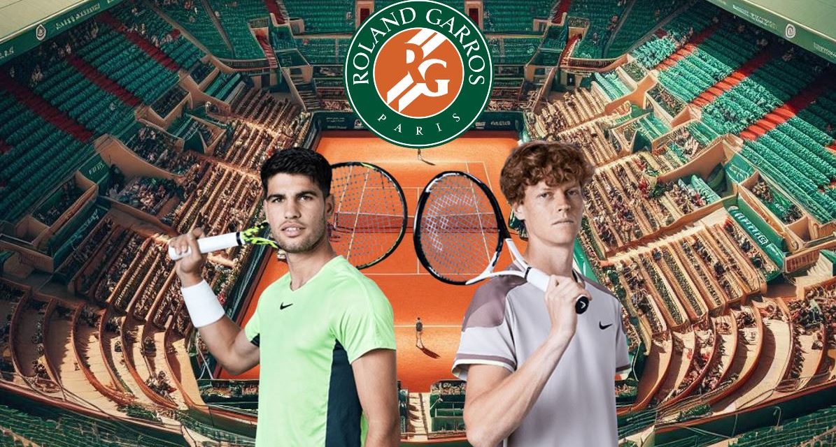 Horario y dónde ver gratis por Internet el Carlos Alcaraz-Jannik Sinner de Roland Garros