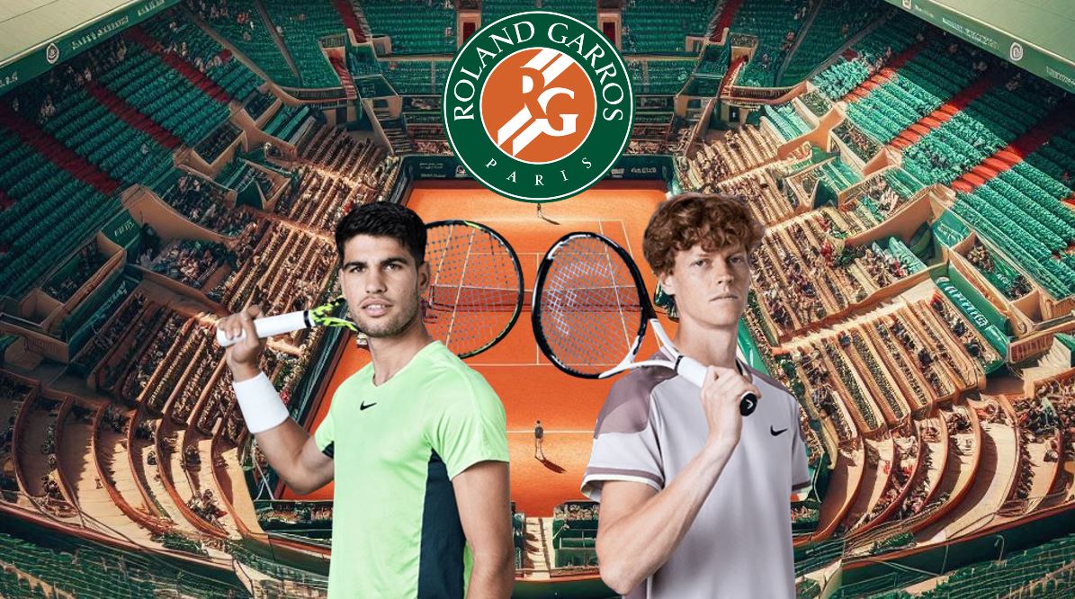 Horario y dónde ver gratis por Internet el Carlos Alcaraz-Jannik Sinner de Roland Garros