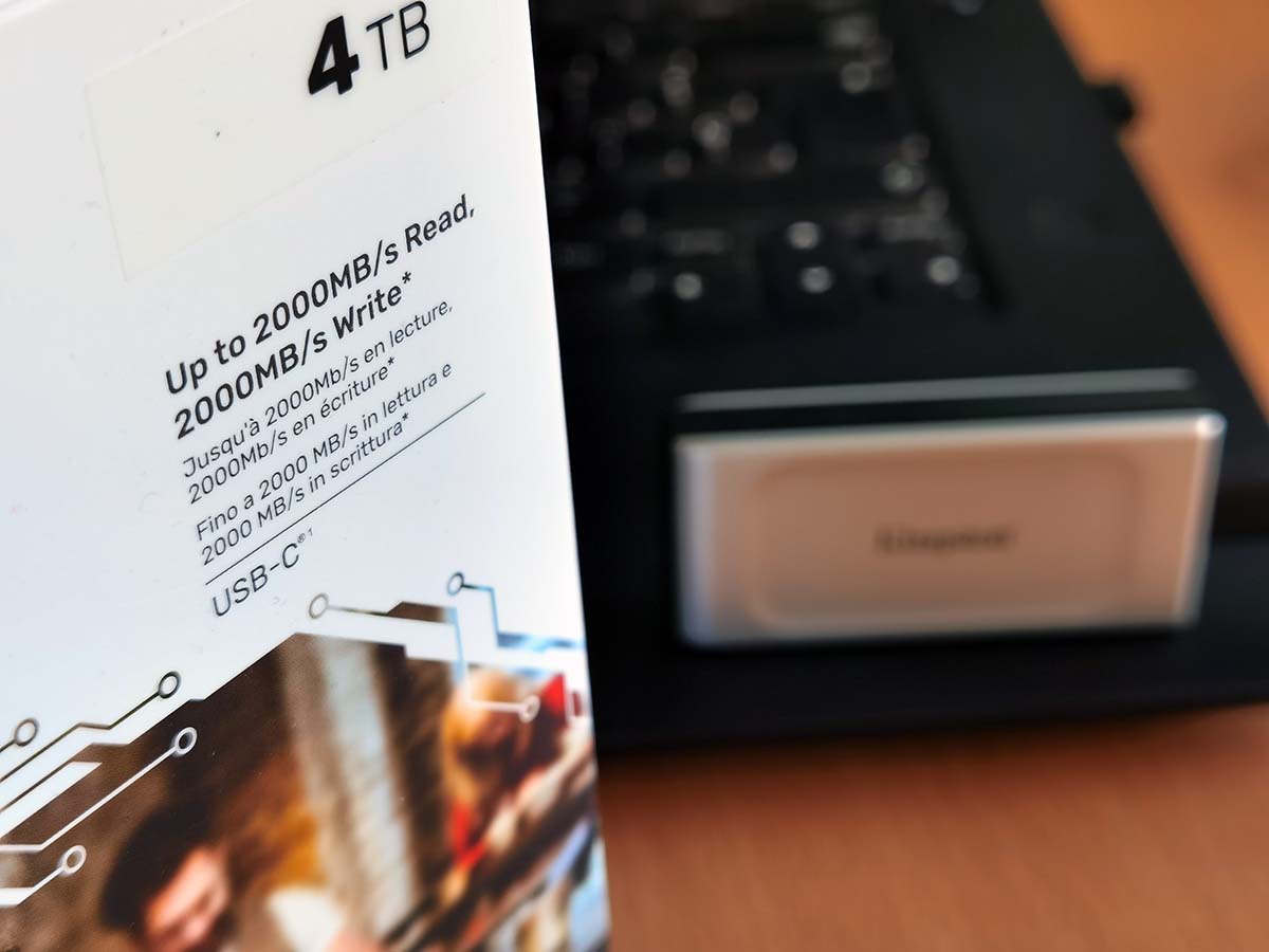 Kingston XS2000, un disco duro externo de 4 TB de tamaño minúsculo y altas velocidades 6