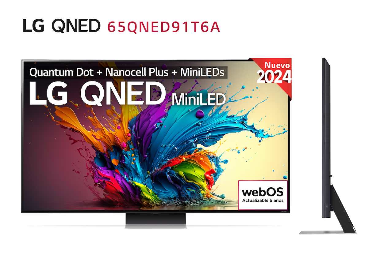 LG QNED evo, televisores de hasta 100 pulgadas con gama de color ampliada para 2025 2 Sellos QNED91T6A_86_75_65_2024_con_sin_esquinero
