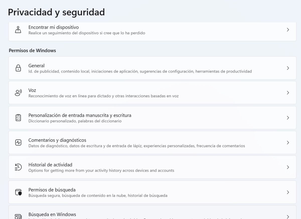 Los ajustes que cambio al reinstalar Windows 11 y formatear un PC 5 Ajustes de privacidad indispensables