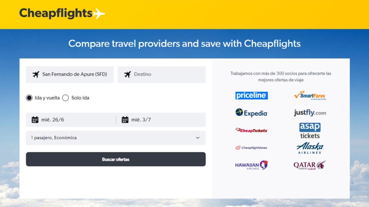 10 webs o apps para encontrar chollos y viajes baratos en verano de 2024 8 Webs o apps para encontrar chollos y viajes baratos en verano de 2024: Cheapflights