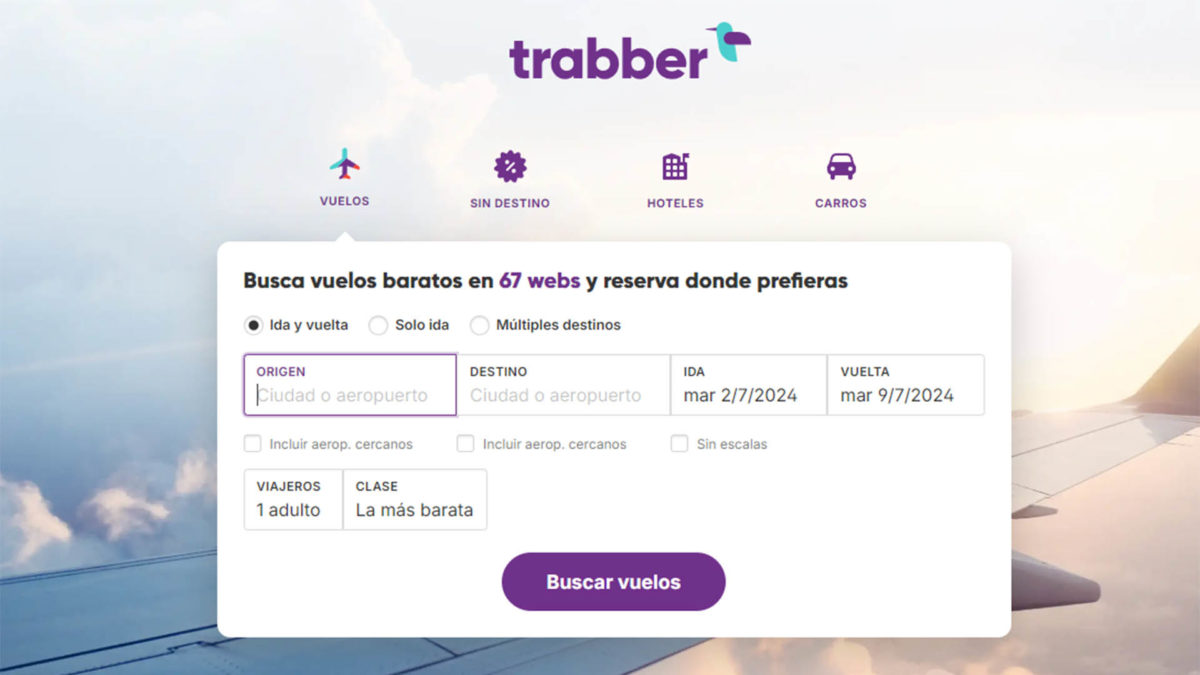 10 webs o apps para encontrar chollos y viajes baratos en verano de 2024 4 Webs o apps para encontrar chollos y viajes baratos en verano de 2024: Trabber