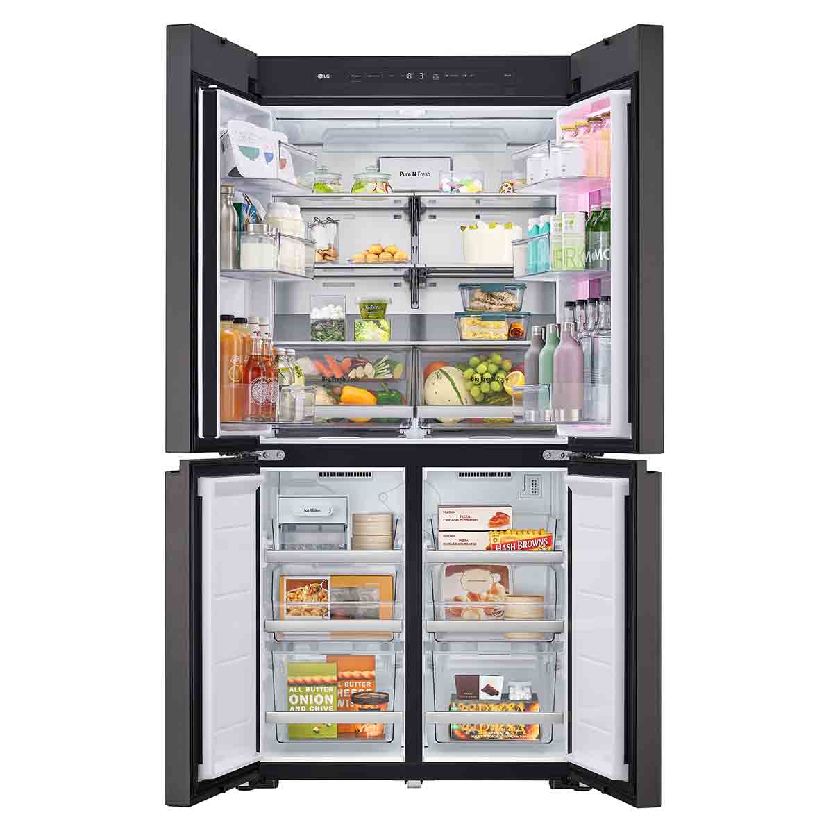 LG MoodUP, un frigorífico con tecnología InstaView y paneles LED para darle un toque festivo a tu cocina 4 mood up lg