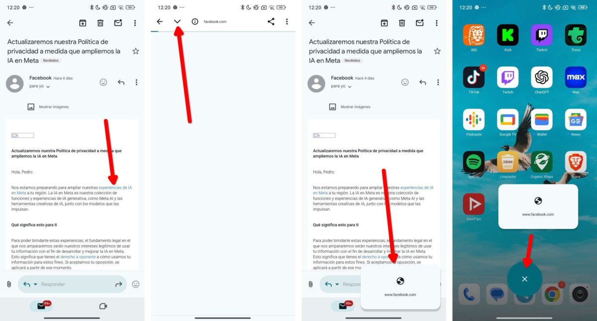 Pasos para abrir una ventana flotante en Chrome