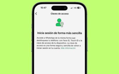 Así he configurado Passkeys en WhatsApp para iniciar sesión sin código SMS