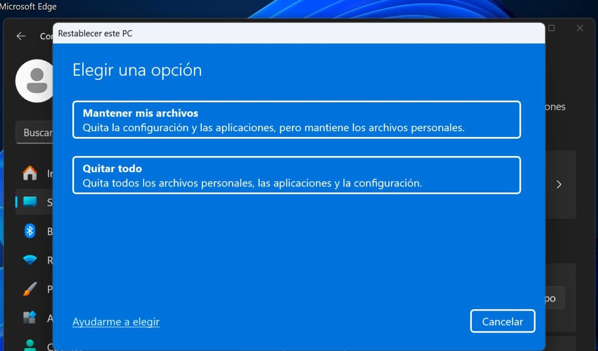 ¿Quitar todo o mantener archivos al restablecer Windows 11? Este es mi consejo como informático 3 quitar-todo-o-mantener-archivos-windows-11-2