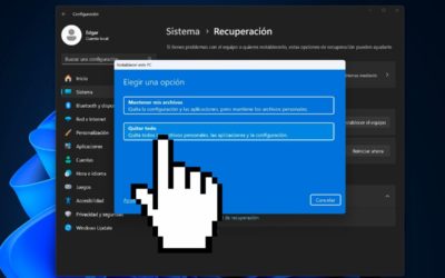 ¿Quitar todo o mantener archivos al restablecer Windows 11? Este es mi consejo como informático