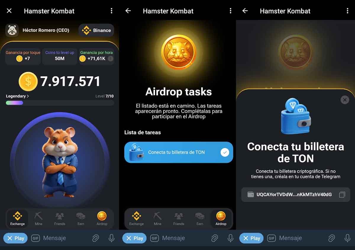 Cómo retirar dinero en Hamster Kombat 3 Cómo retirar dinero en Hamster Kombat 2