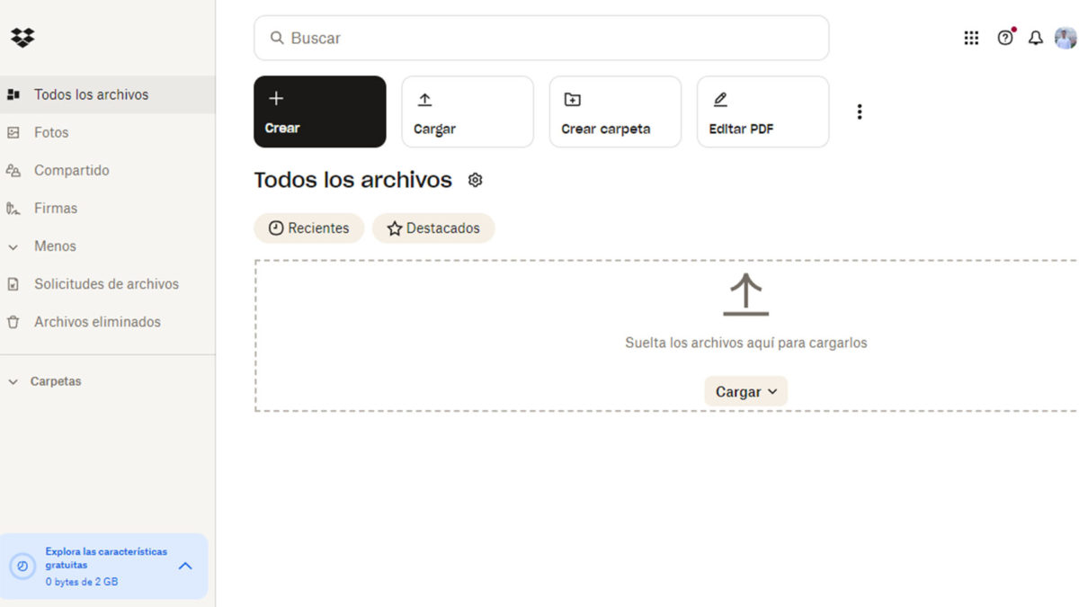 Los servicios de almacenamiento en la nube gratis más recomendables en 2024 8 Servicios de almacenamiento en la nube gratis: Dropbox