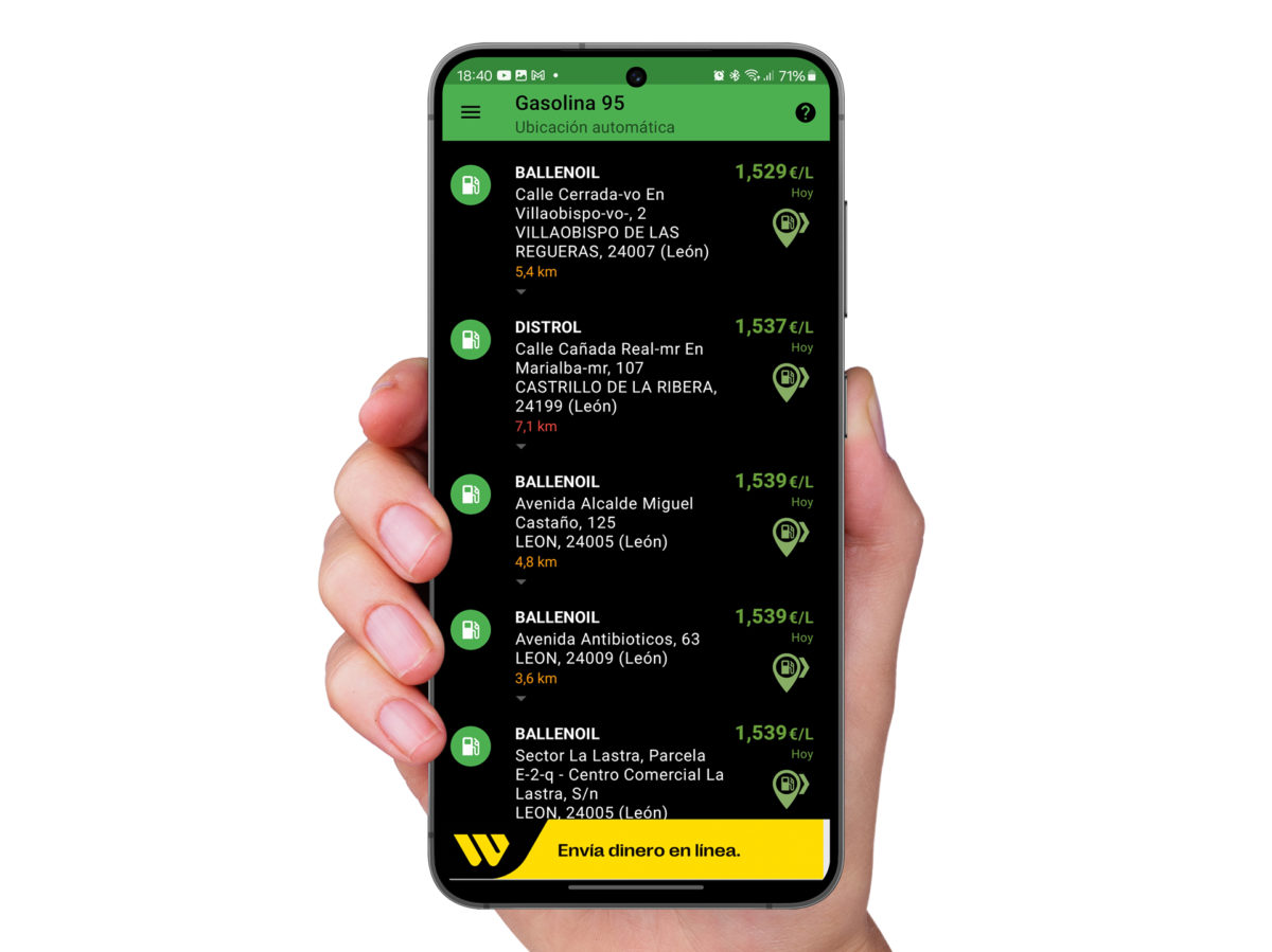Las mejores apps para saber dónde está la gasolina más barata 4 Gasolina y diesel España