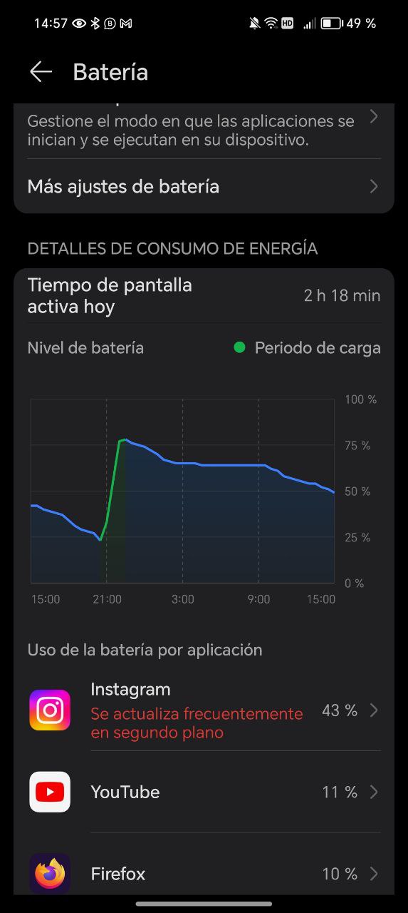 Mi experiencia con el HONOR 200 Lite tras un mes de uso 60 bateria-honor-200-lite