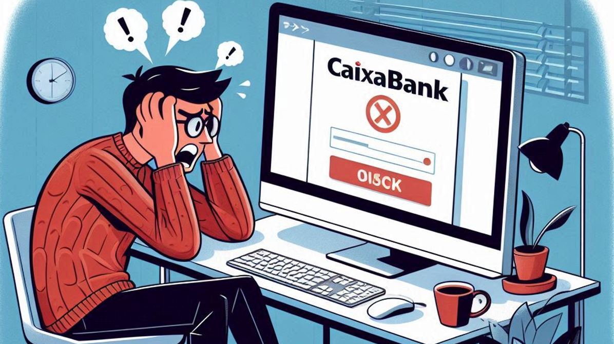 CaixaBank no funciona, caída del sistema, “Se ha producido un error”