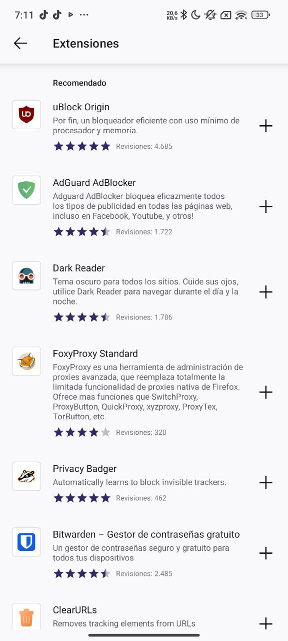 Por estos motivos recomiendo usar Firefox en vez de Chrome en pleno 2024 5 complementos-firefox-android