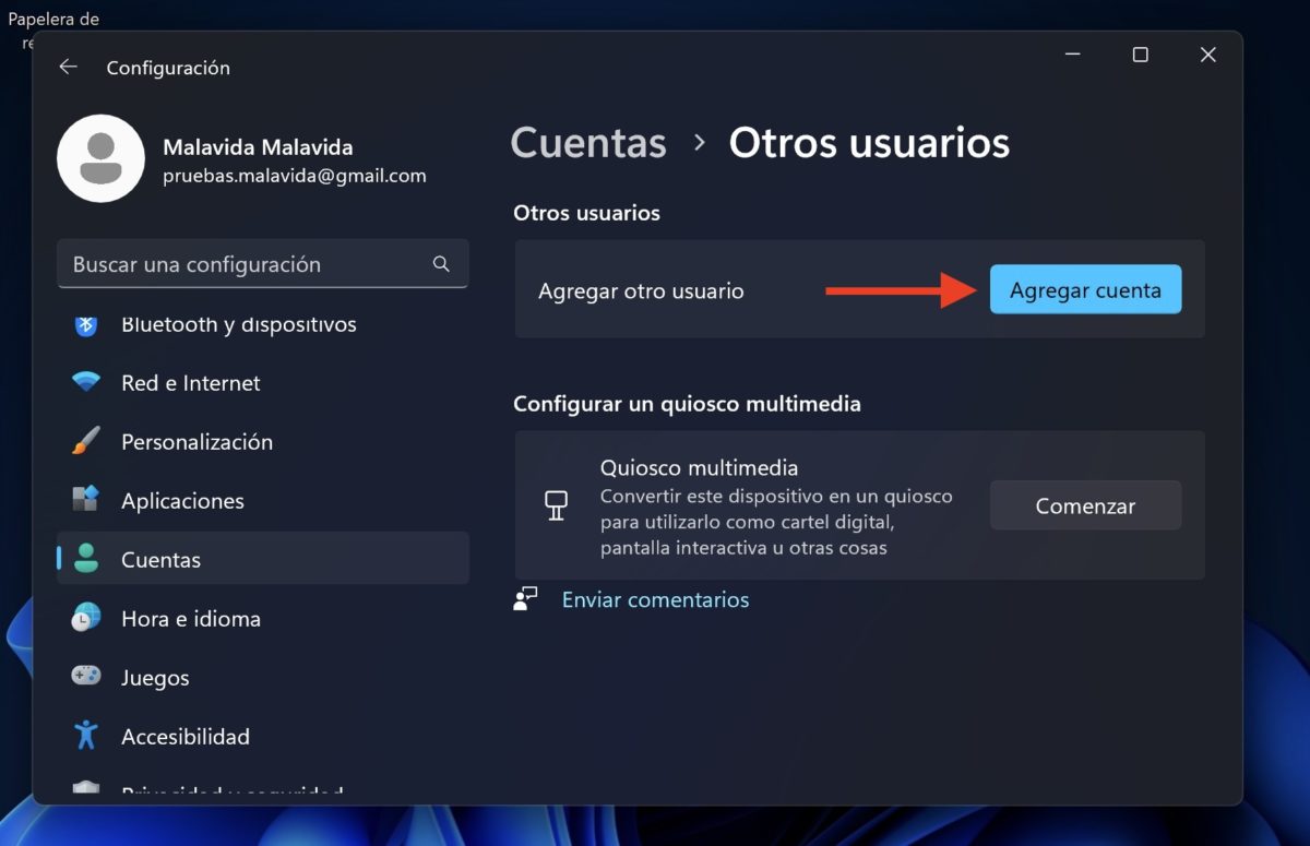 Cómo crear una cuenta local en Windows 11 y qué ventajas tiene 4 Crear cuenta local Windows