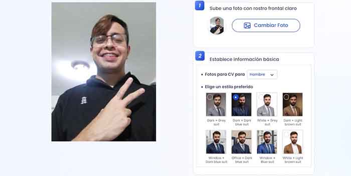 crear foto curriculum ia