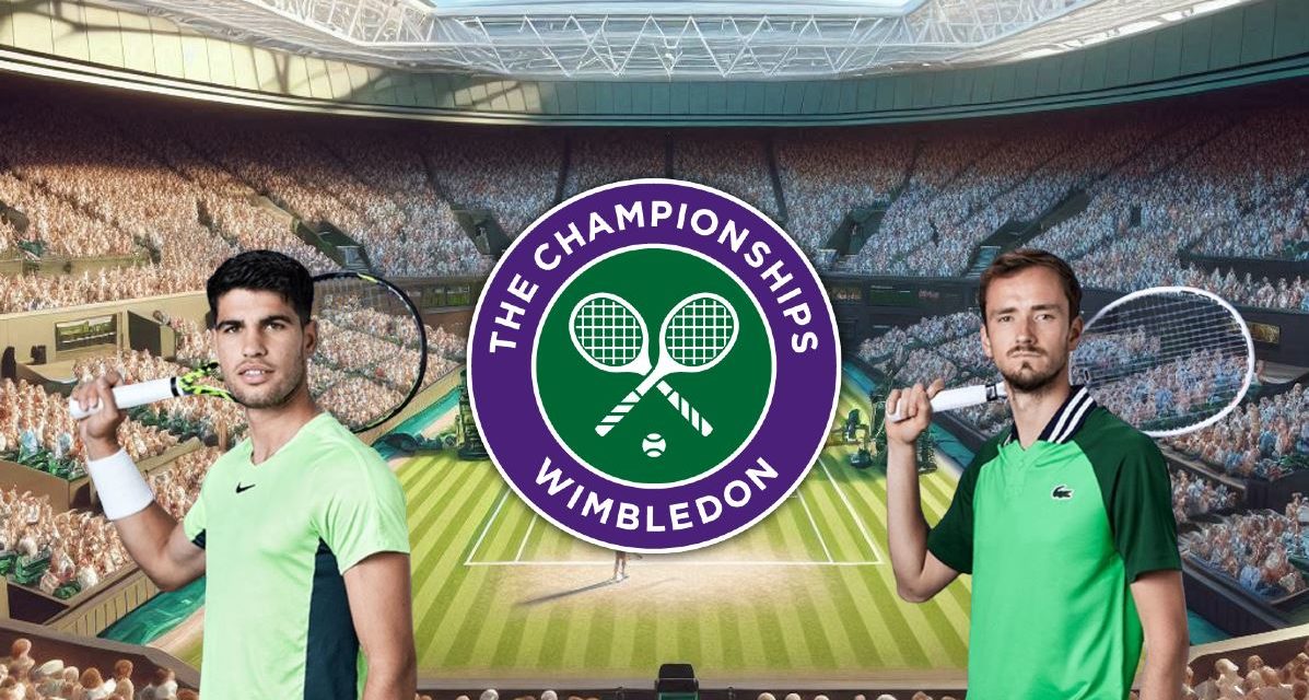 Horario y dónde ver por Internet el Carlos Alcaraz-Daniil Medvedev de semifinales de Wimbledon