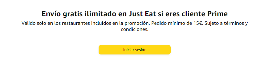 Cómo conseguir envíos gratis en Just Eat con Amazon Prime 3 just-eat-prime