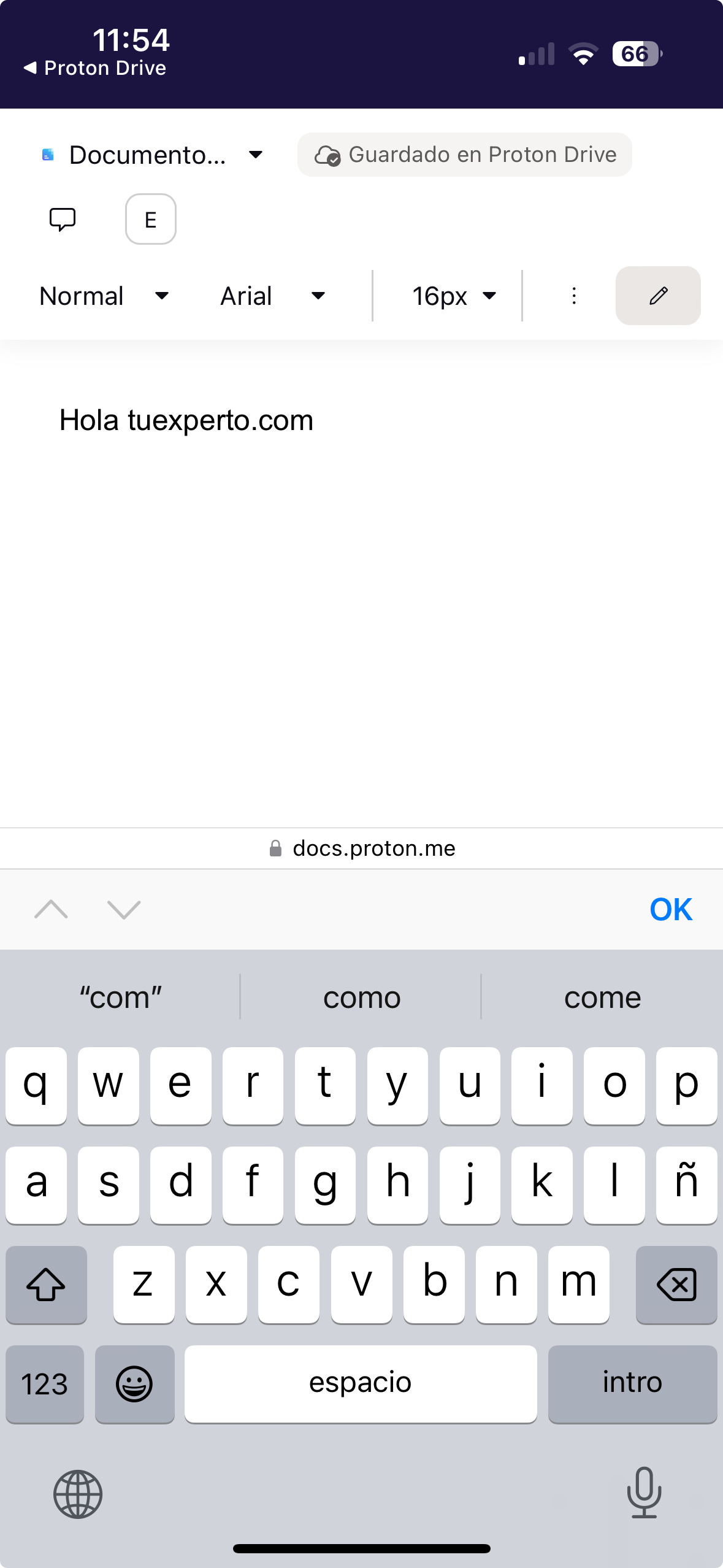 Esta es la alternativa privada a Google Docs con cifrado de extremo a extremo 6 proton-docs-en-el-movil