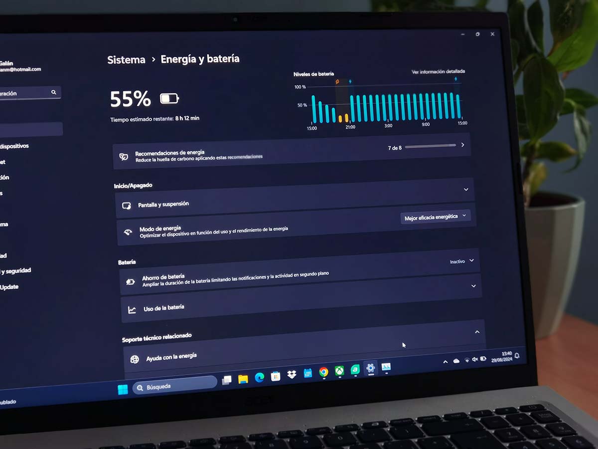 Mi experiencia con el ordenador portátil Acer Aspire Vero AV16 tras un mes de uso 20 Mi experiencia con el ordenador portátil Acer Aspire Vero AV16 tras un mes de uso 19