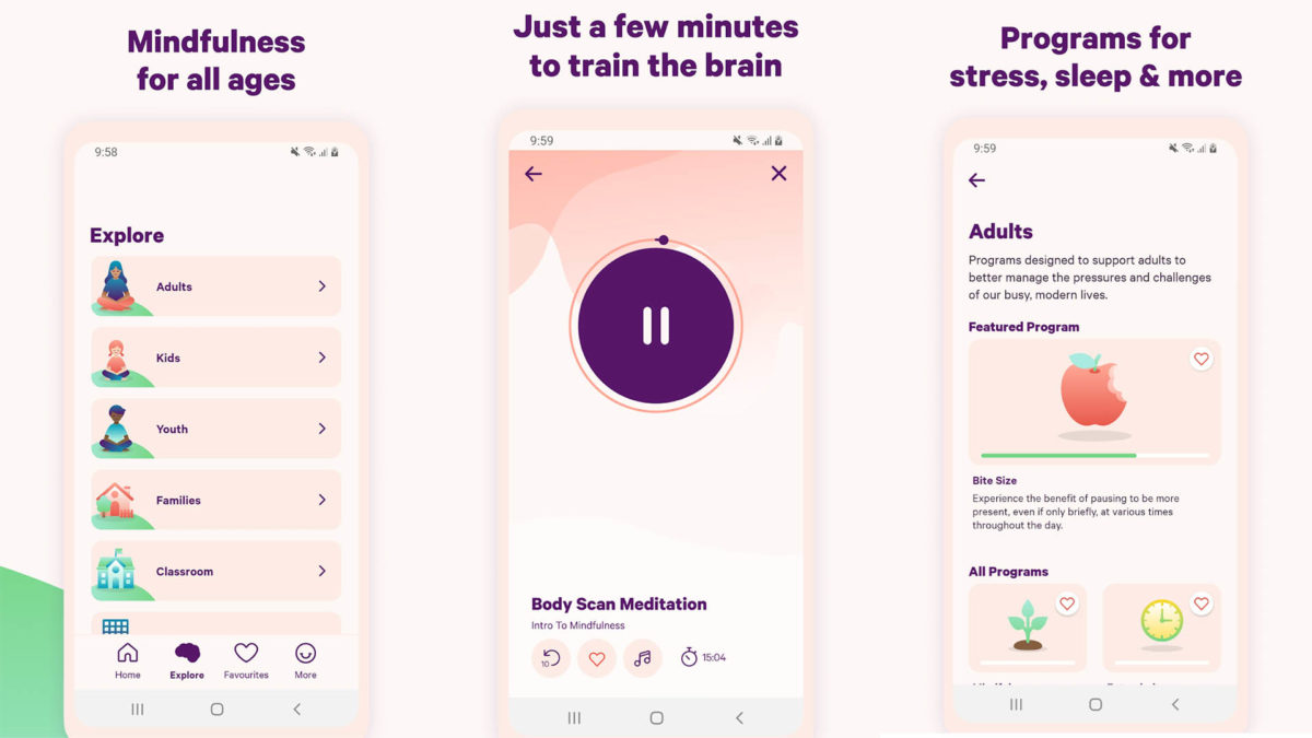 Las 9 apps que te recomiendo usar para que la vuelta al trabajo no sea tan dura 4 Apps que te recomiendo usar para que la vuelta al trabajo no sea tan dura: Smiling Mind