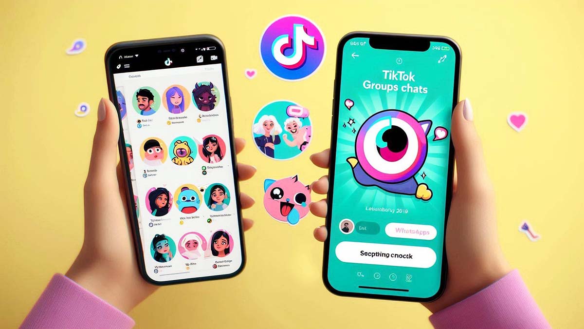 chats de grupo de tiktok y stickers