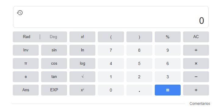google calculator