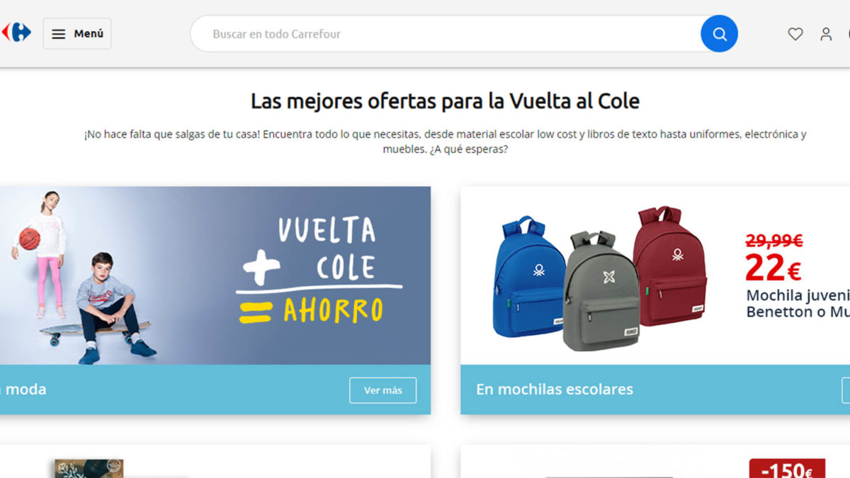 Las mejores páginas web para comprar libros de texto baratos para la vuelta al cole 4 Las mejores páginas web para comprar libros de texto baratos para la vuelta al cole: Carrefour
