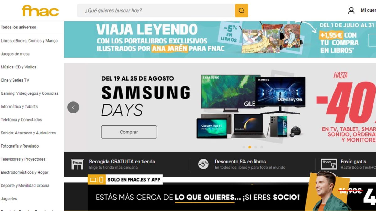 Las mejores páginas web para comprar libros de texto baratos para la vuelta al cole 8 Las mejores páginas web para comprar libros de texto baratos para la vuelta al cole: FNAC