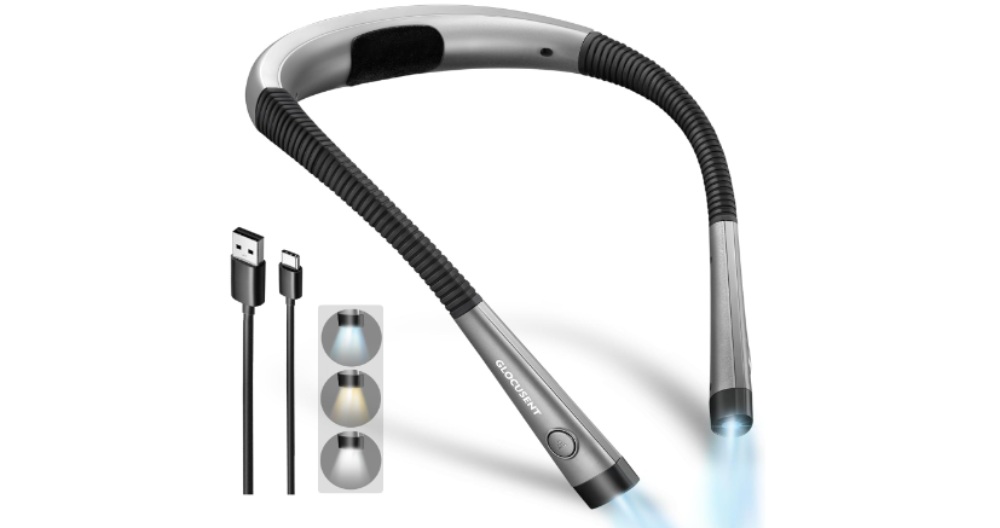 Luz de lectura portátil para el cuello