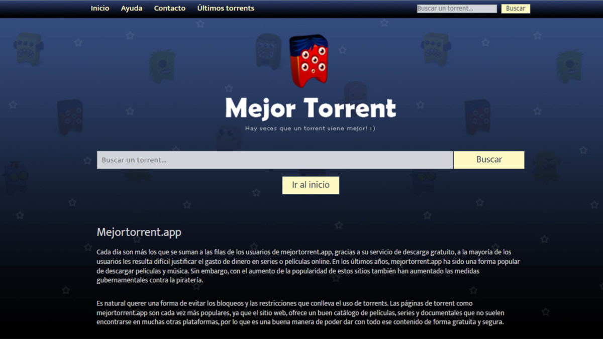 Mejores páginas para descargar archivos torrent que funcionan en España: Mejor Torrent