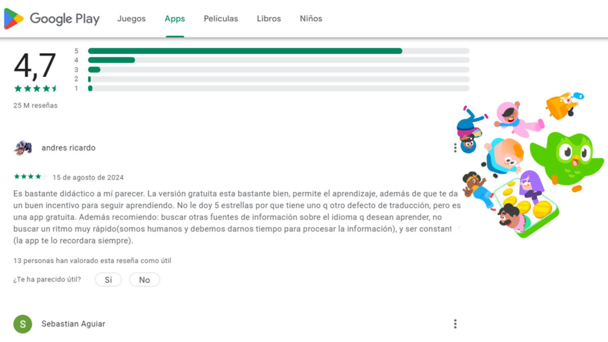 Opiniones sobre Duolingo en 2024