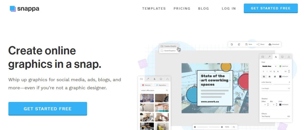 5 alternativas a Canva para editar fotos online 4 snappa