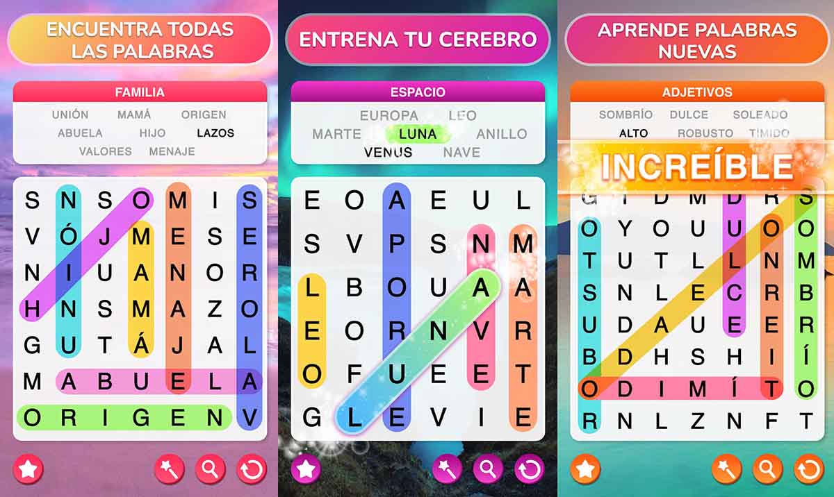 Las 7 mejores apps de pasatiempos y sopas de letras para este verano 2 sopa de letras español