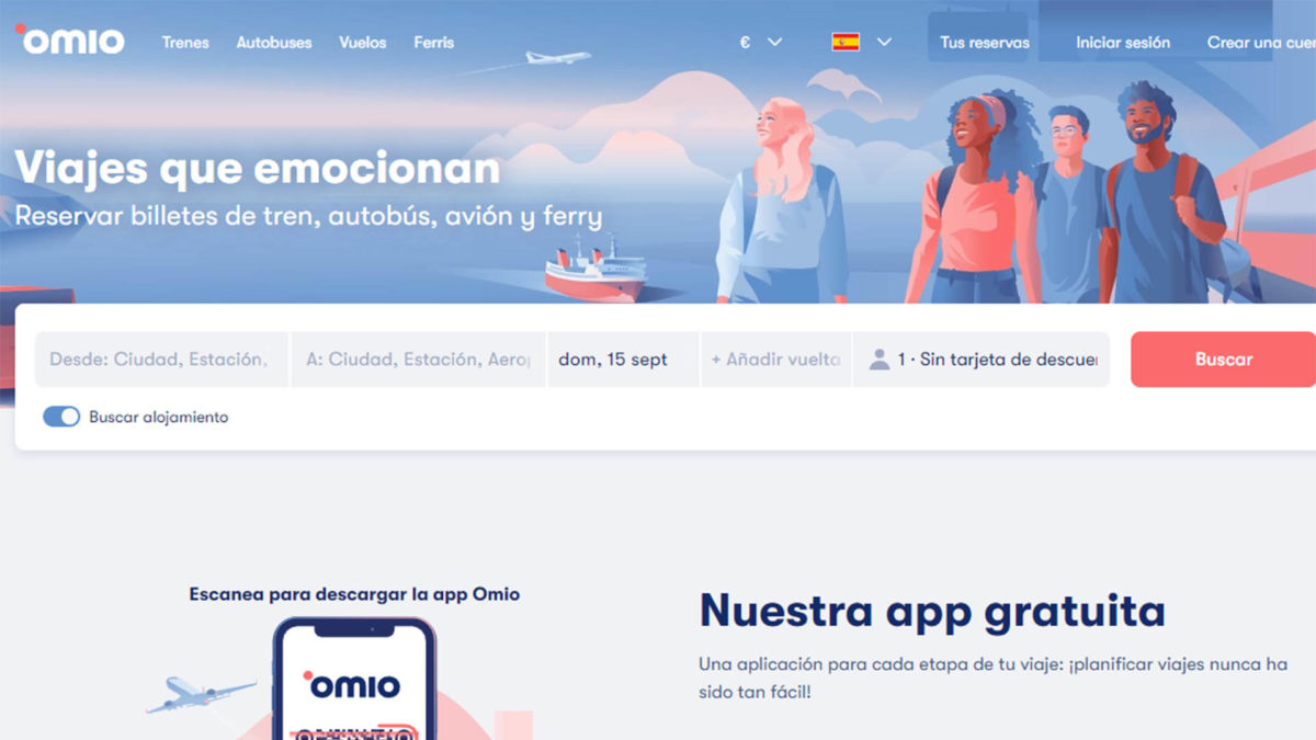 Mejores webs para comprar billetes de tren baratos en España: Omio