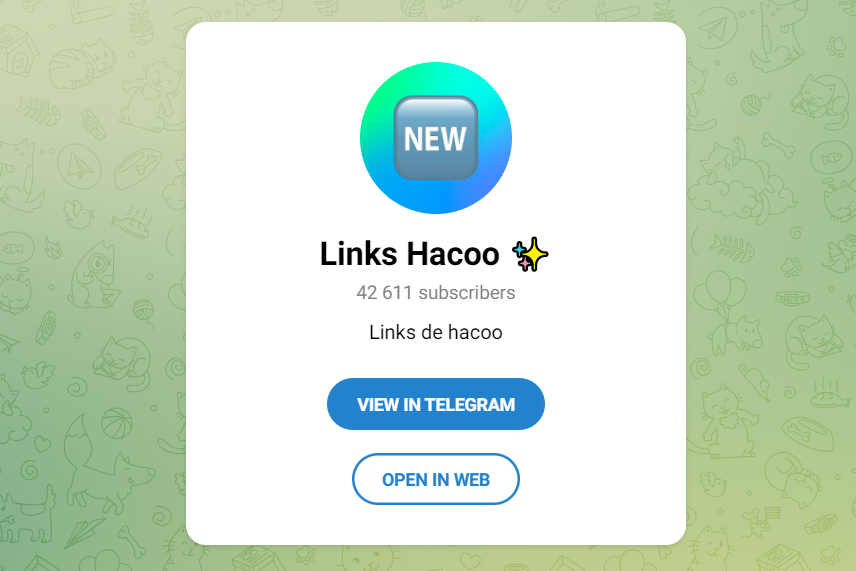 Los mejores canales de Telegram para encontrar links de Hacoo Saramart 9 image