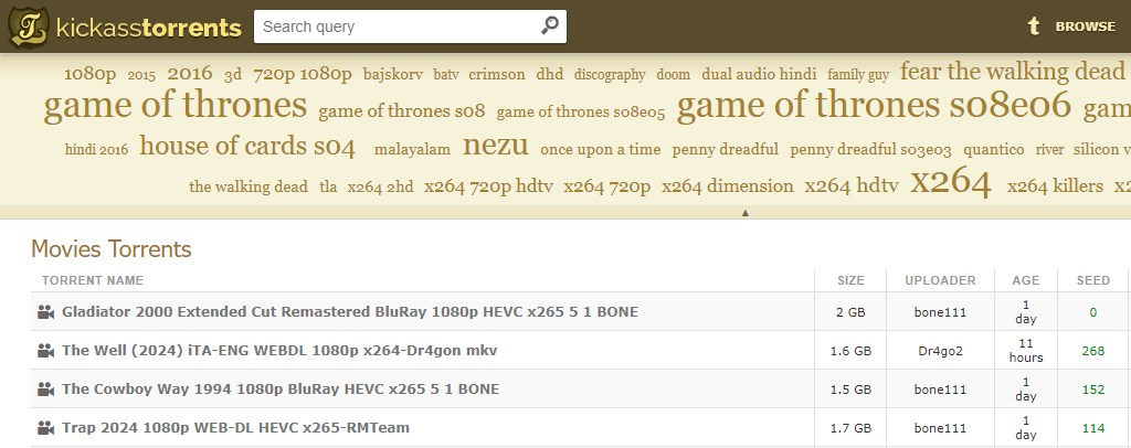 kickasstorrents descargar torrents de juegos gratis