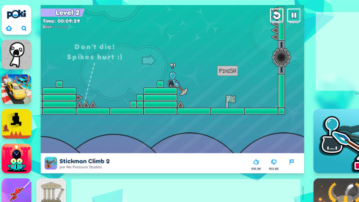 Los 17 mejores juegos online gratis de Poki en 2024 7 Mejores juegos online gratis de Poki: Stickman Climb 2