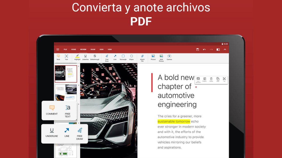 Mejores lectores de PDF para Android gratis: OfficeSuite