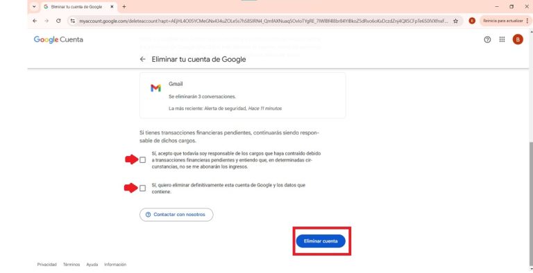 Cómo eliminar una cuenta de Google para siempre: tutorial paso a paso