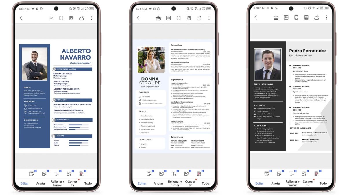 Plantillas de currículum gratis para descargar en Word y PDF: estilo profesional