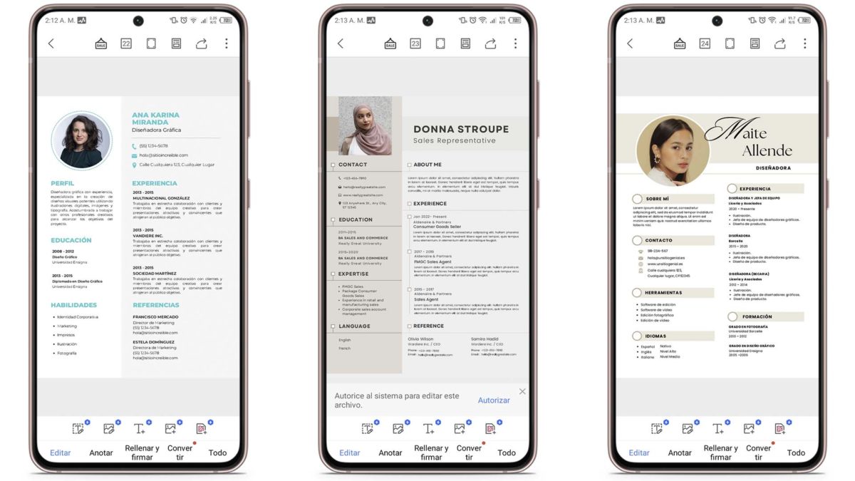 Plantillas de currículum gratis para descargar en Word y PDF: estilo simple